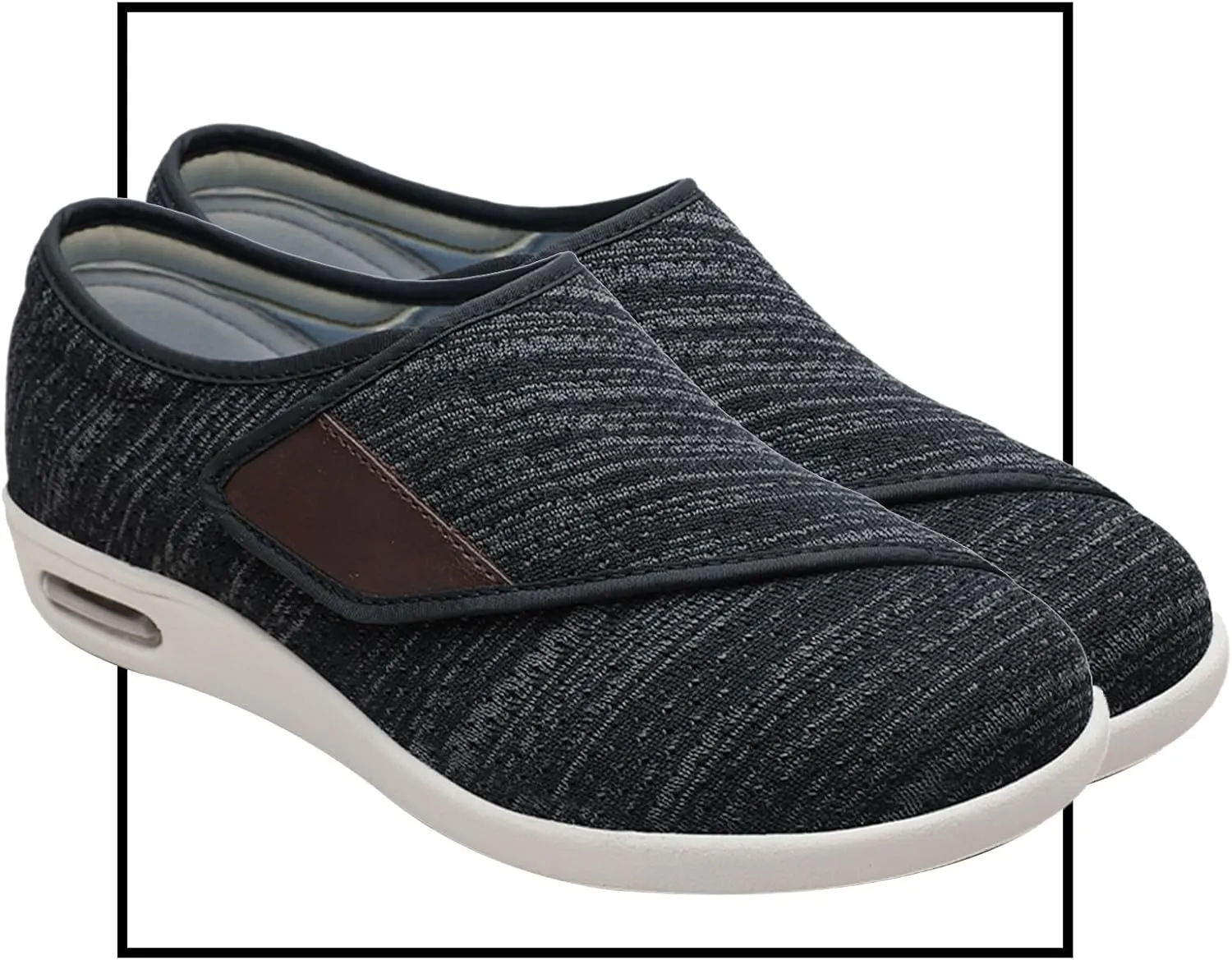 Walking Shoes for Diabetics Pain Relief Mens Diabetic Shoes for Men Extra Wide Width Casual Slip On Trainers Extra Wide Fit Loafers Breathable Sneaker Comfortable Walking Shoes