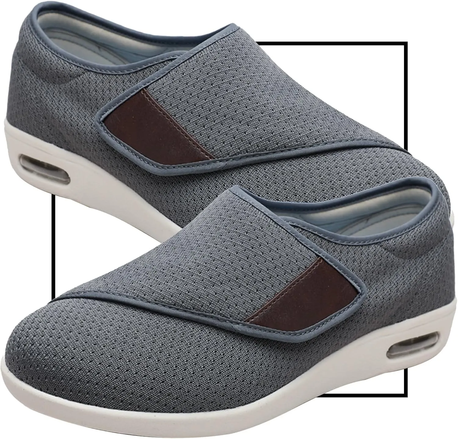 Walking Shoes Womens Men's Orthopedic Comfortable Slip On Shoes for Plantar Fasciitis Casual Loafers with Arch Support Orthotic Walking Shoes for Foot and Heel Pain