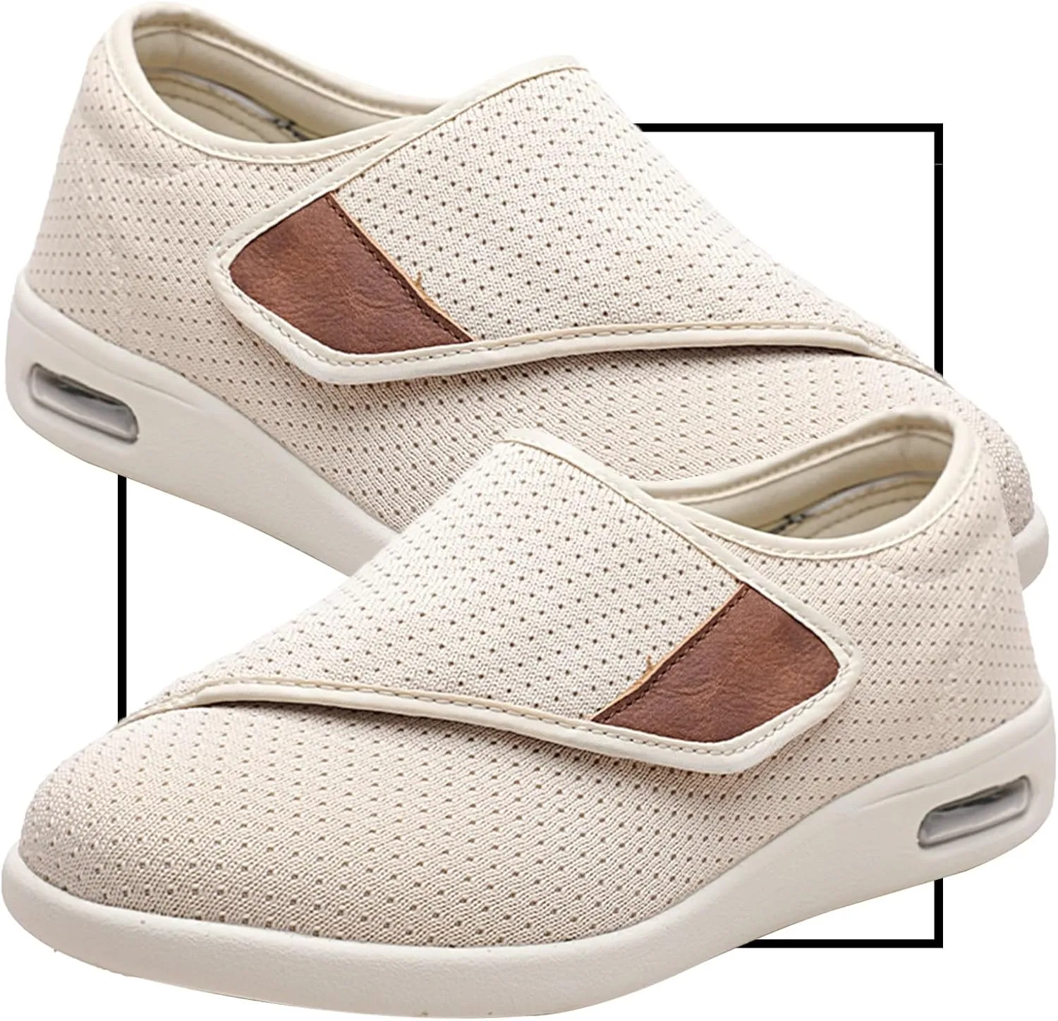 Walking Shoes Womens Men's Orthopedic Comfortable Slip On Shoes for Plantar Fasciitis Casual Loafers with Arch Support Orthotic Walking Shoes for Foot and Heel Pain