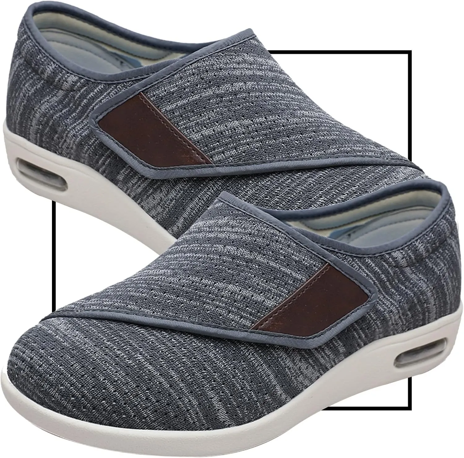 Walking Shoes Womens Men's Orthopedic Comfortable Slip On Shoes for Plantar Fasciitis Casual Loafers with Arch Support Orthotic Walking Shoes for Foot and Heel Pain