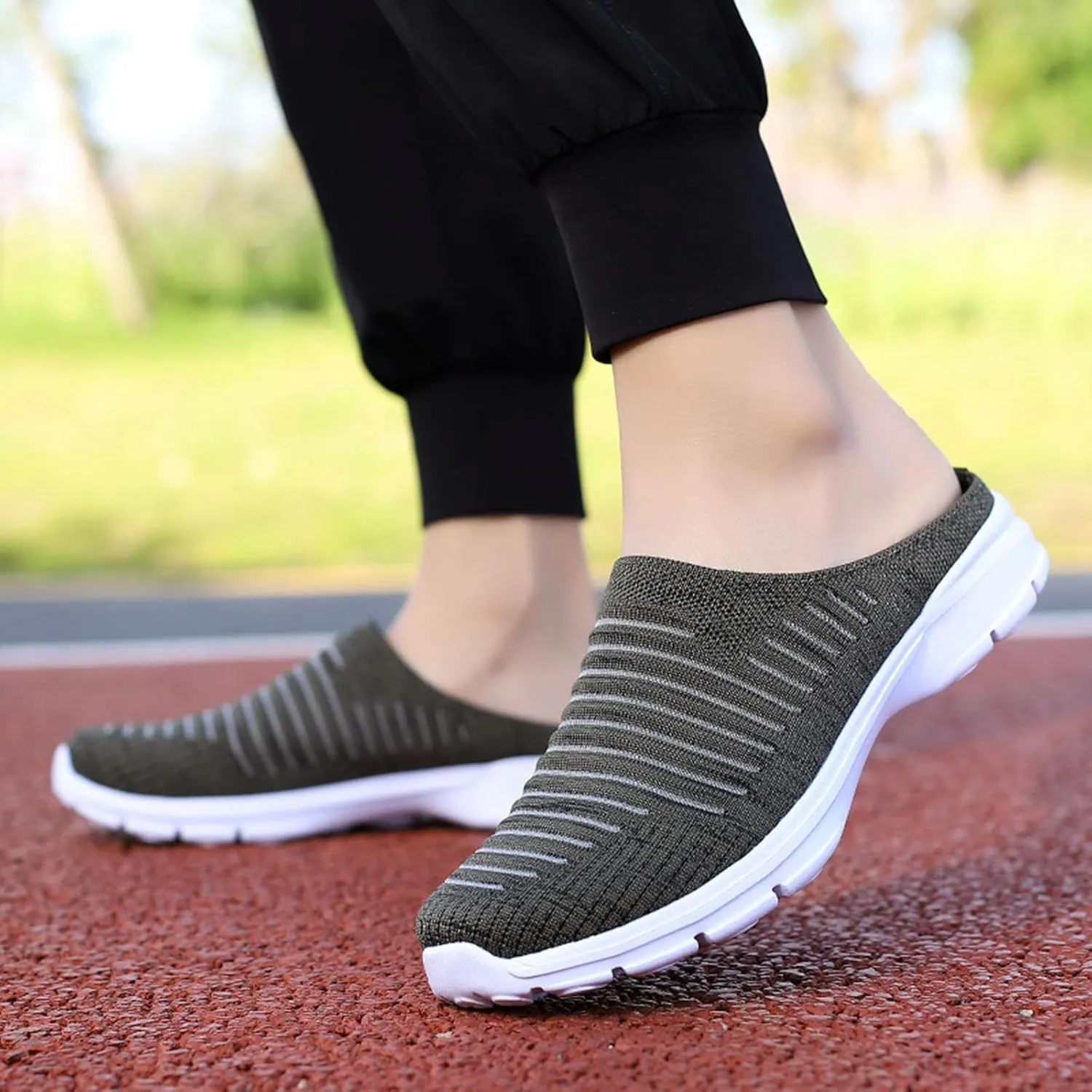 Walking Tennis Shoes for Women Breathable Knitted Mesh Non Slip Sneakers Fashion Couple Matching Walking Shoes