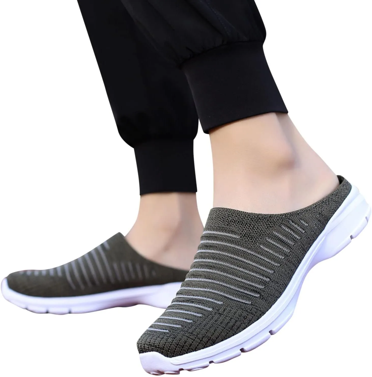Walking Tennis Shoes for Women Breathable Knitted Mesh Non Slip Sneakers Fashion Couple Matching Walking Shoes