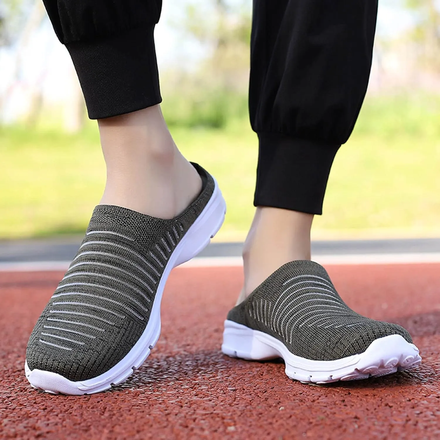 Walking Tennis Shoes for Women Breathable Knitted Mesh Non Slip Sneakers Fashion Couple Matching Walking Shoes