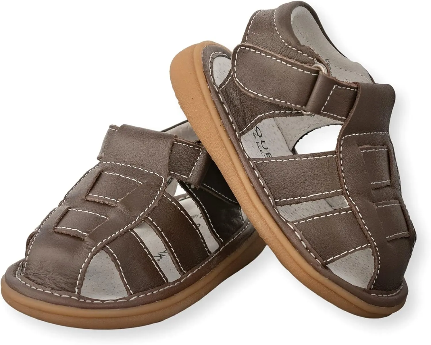 Wee Squeak Toddler Squeaky Sandals with Removable Squeaker in Fun Styles & Colors for Boys and Girls