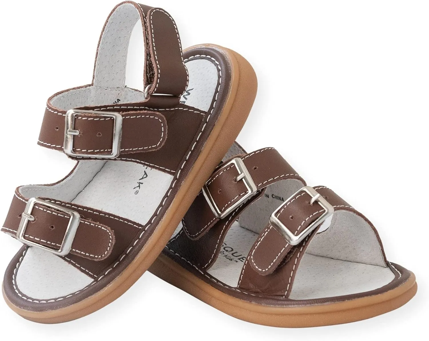 Wee Squeak Toddler Squeaky Sandals with Removable Squeaker in Fun Styles & Colors for Boys and Girls