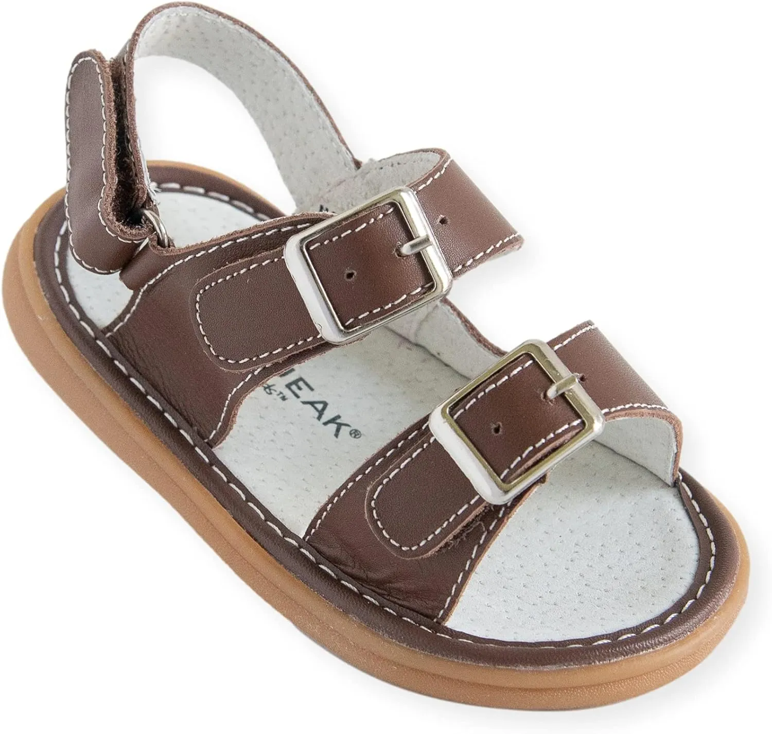 Wee Squeak Toddler Squeaky Sandals with Removable Squeaker in Fun Styles & Colors for Boys and Girls