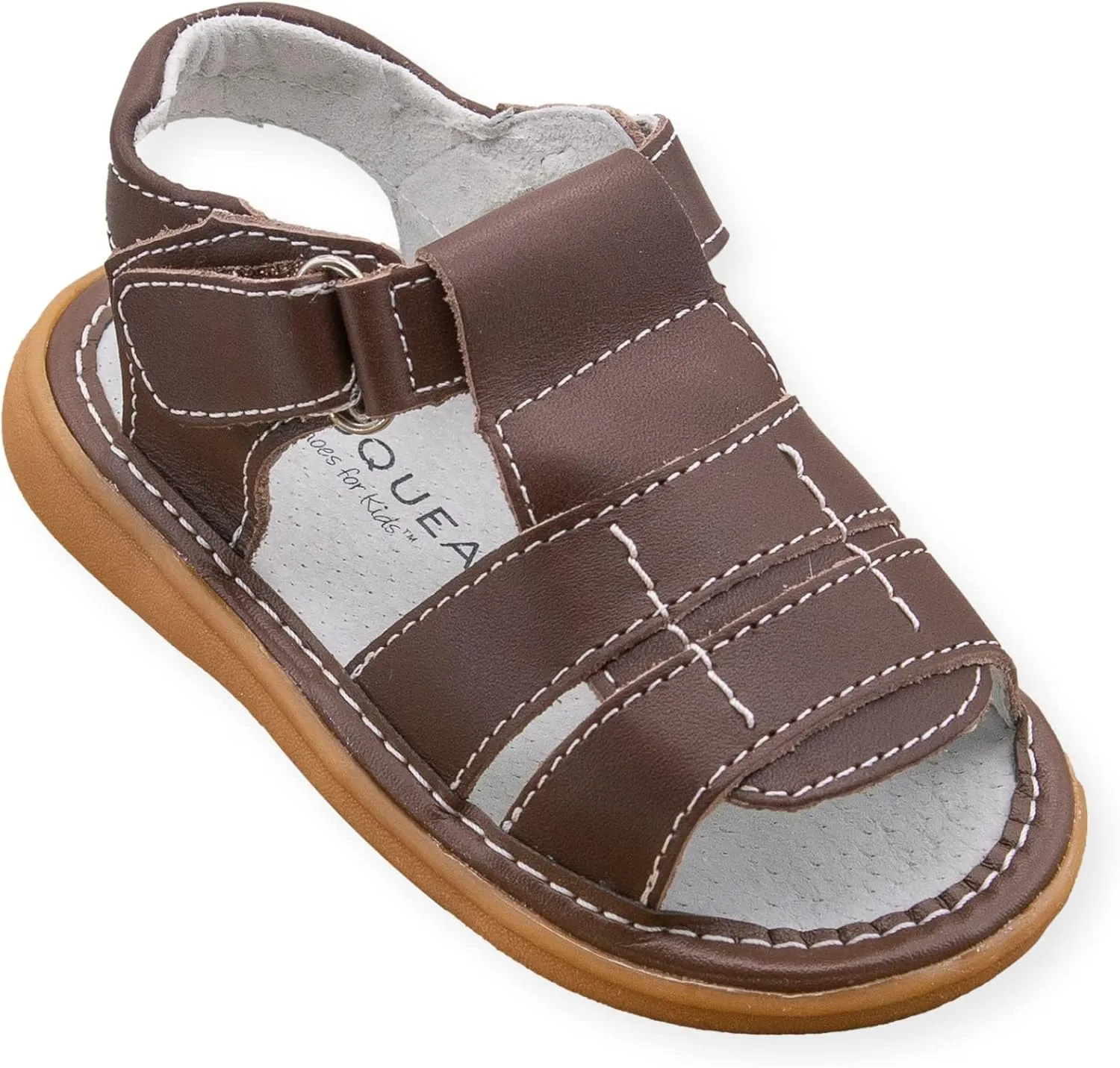 Wee Squeak Toddler Squeaky Sandals with Removable Squeaker in Fun Styles & Colors for Boys and Girls