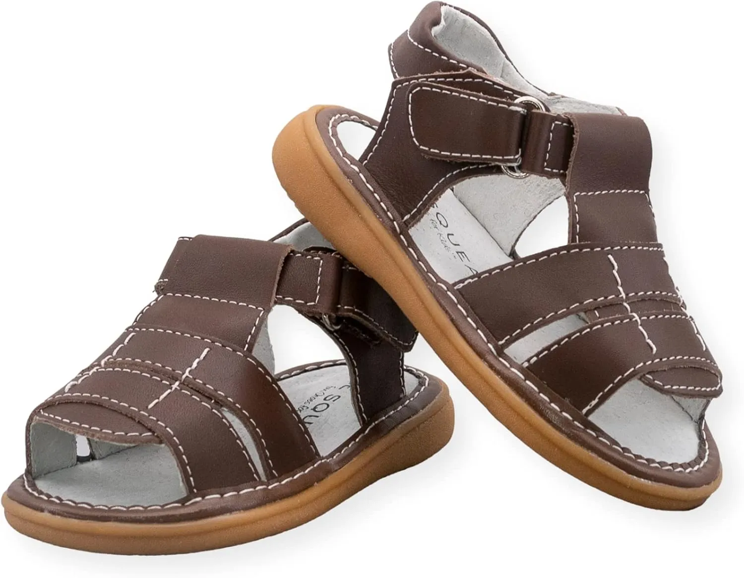 Wee Squeak Toddler Squeaky Sandals with Removable Squeaker in Fun Styles & Colors for Boys and Girls