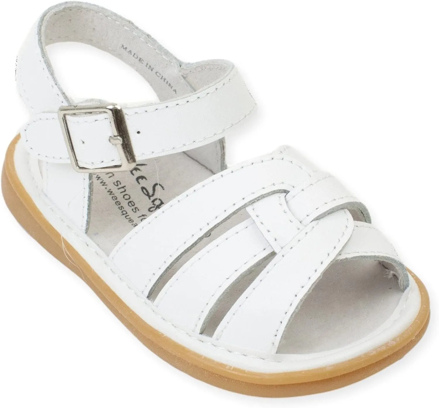 Wee Squeak Toddler Squeaky Sandals with Removable Squeaker in Fun Styles & Colors for Boys and Girls