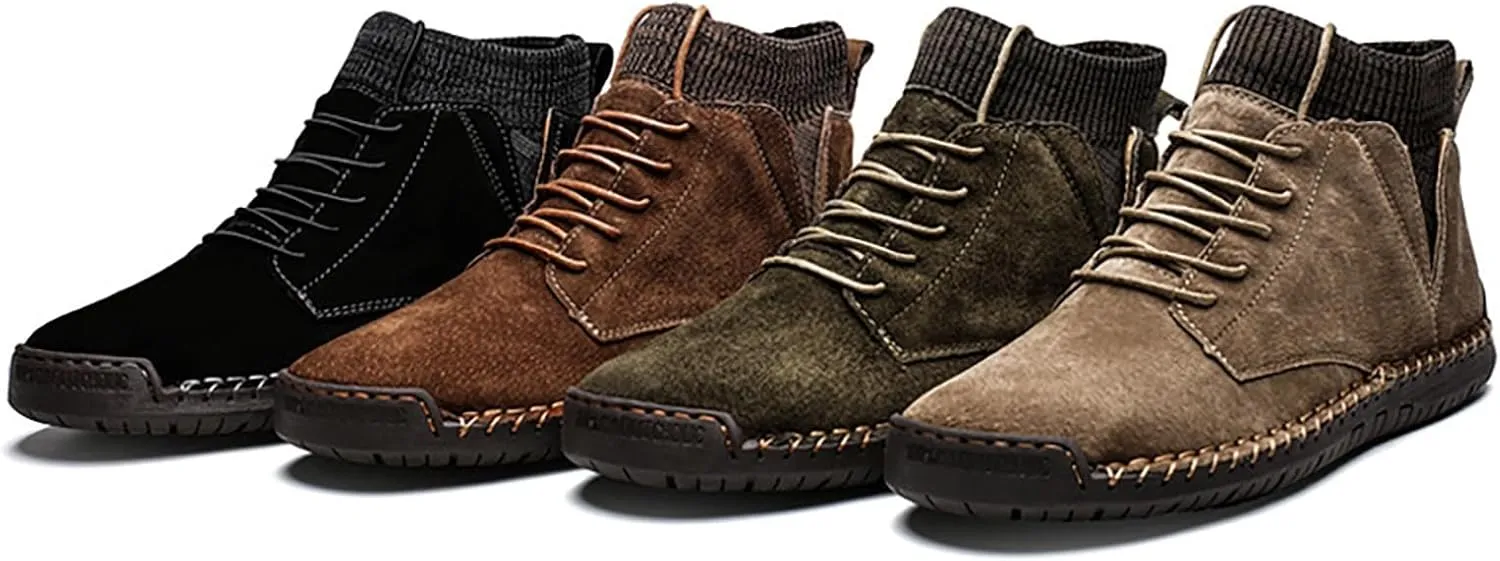 Winter Padded Men's British Large Size Casual Suede Handmade Foreign Trade Sport Shoes Sneaker for Men Mens Dress Shoes Men S
