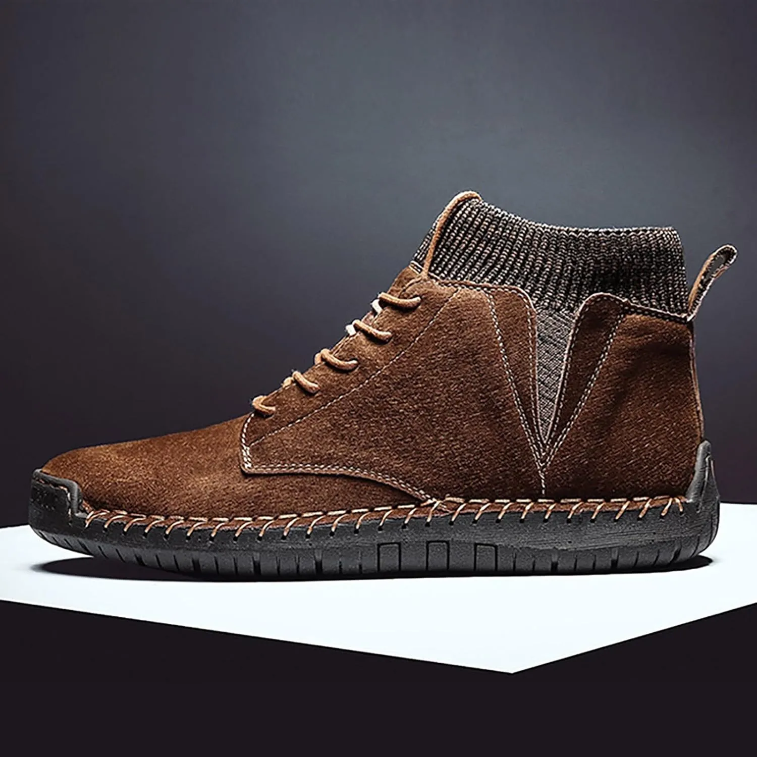 Winter Padded Men's British Large Size Casual Suede Handmade Foreign Trade Sport Shoes Sneaker for Men Mens Dress Shoes Men S