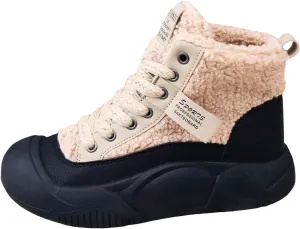 Winter Velvet Cotton Shoes - Thick Sole Casual Snow White Mens Shoes