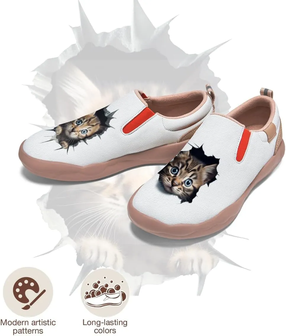 Women's Animal Art Loafers Slip On Casual Travel Shoes Walking Lightweight Comfort Fashion Sneakers