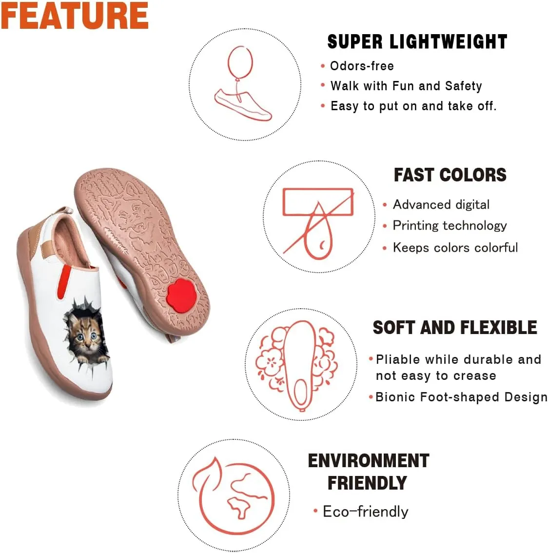 Women's Animal Art Loafers Slip On Casual Travel Shoes Walking Lightweight Comfort Fashion Sneakers