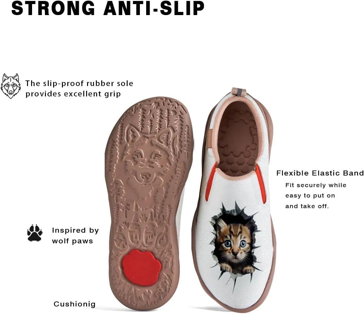 Women's Animal Art Loafers Slip On Casual Travel Shoes Walking Lightweight Comfort Fashion Sneakers