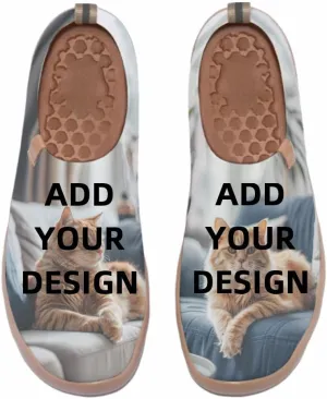 Women's Art Painted Knitted Loafers Fashion Travel Slip On Shoes Lightweight Comfort Walking Sneakers