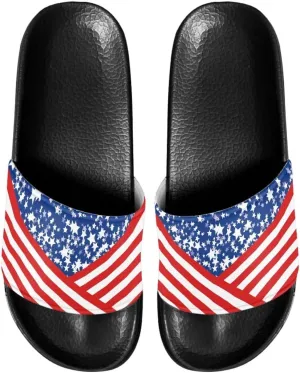 Women's Casual Slide Sandals, Soft Sole Non-Slip Open Toe EVA Flat Sandals Bathroom Shower Sandal