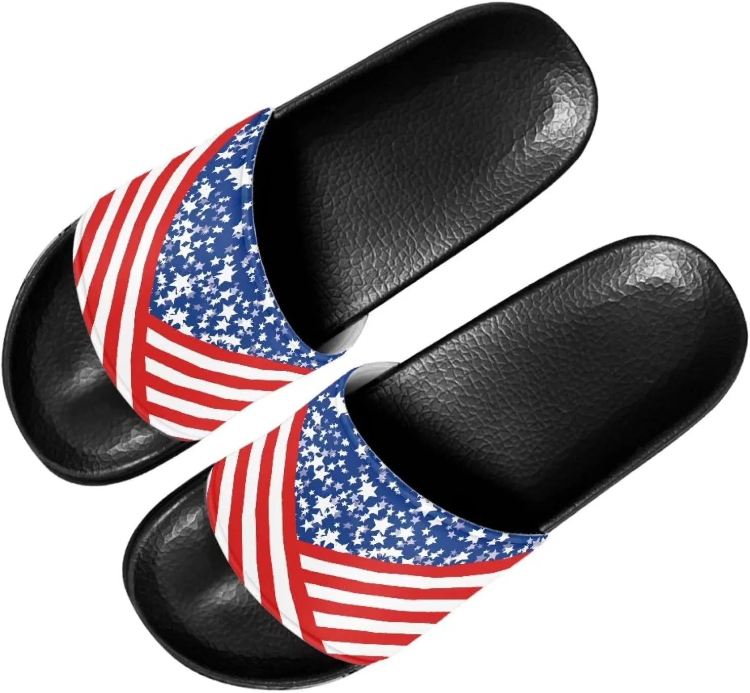 Women's Casual Slide Sandals, Soft Sole Non-Slip Open Toe EVA Flat Sandals Bathroom Shower Sandal