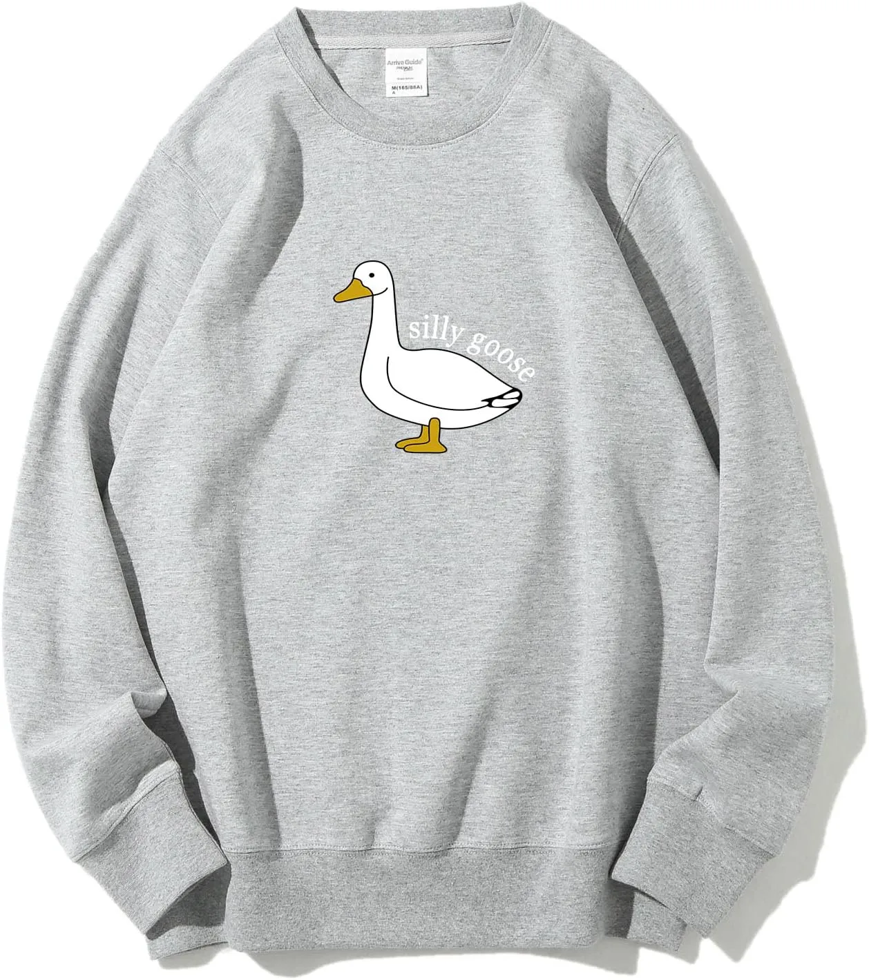 Womens Crewneck Funny Cute Silly Goose Sweatshirt Xmas Pullover Sweatshirt Christmas Sweater