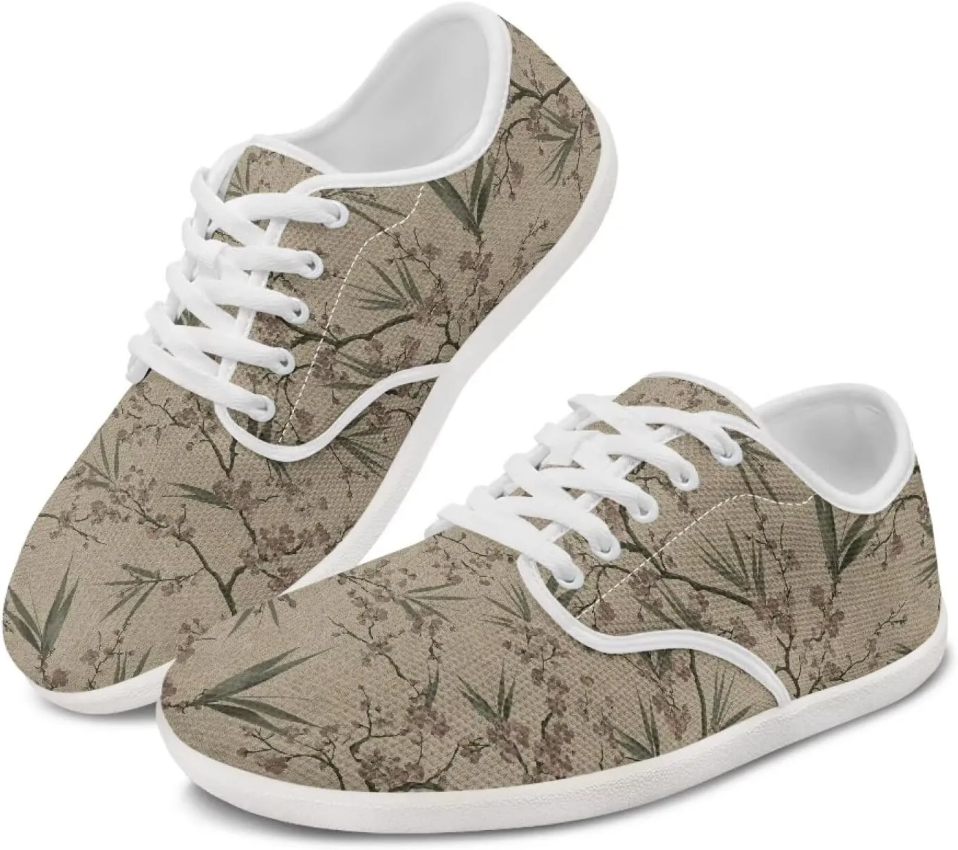 Women's Fashion Shoe Low-top Sneakers Lace up Casual Tennis Shoes for Daily Work Travel SizeUS 6-13.5