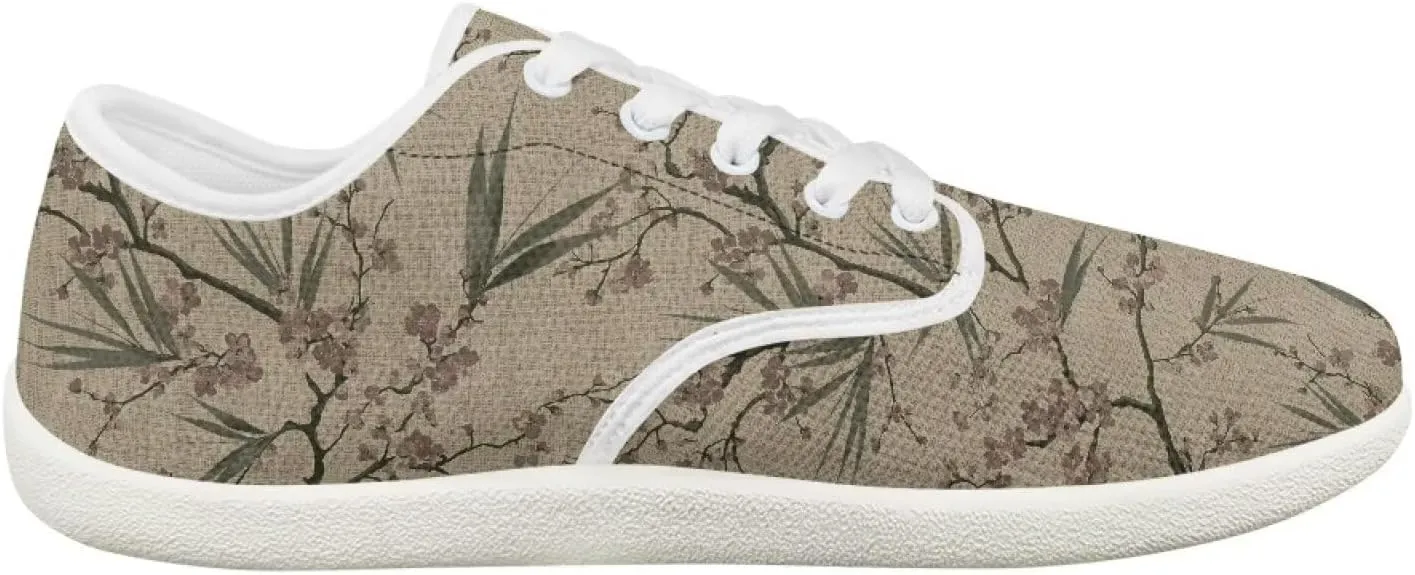 Women's Fashion Shoe Low-top Sneakers Lace up Casual Tennis Shoes for Daily Work Travel SizeUS 6-13.5