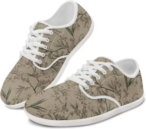 Women's Fashion Shoe Low-top Sneakers Lace up Casual Tennis Shoes for Daily Work Travel SizeUS 6-13.5