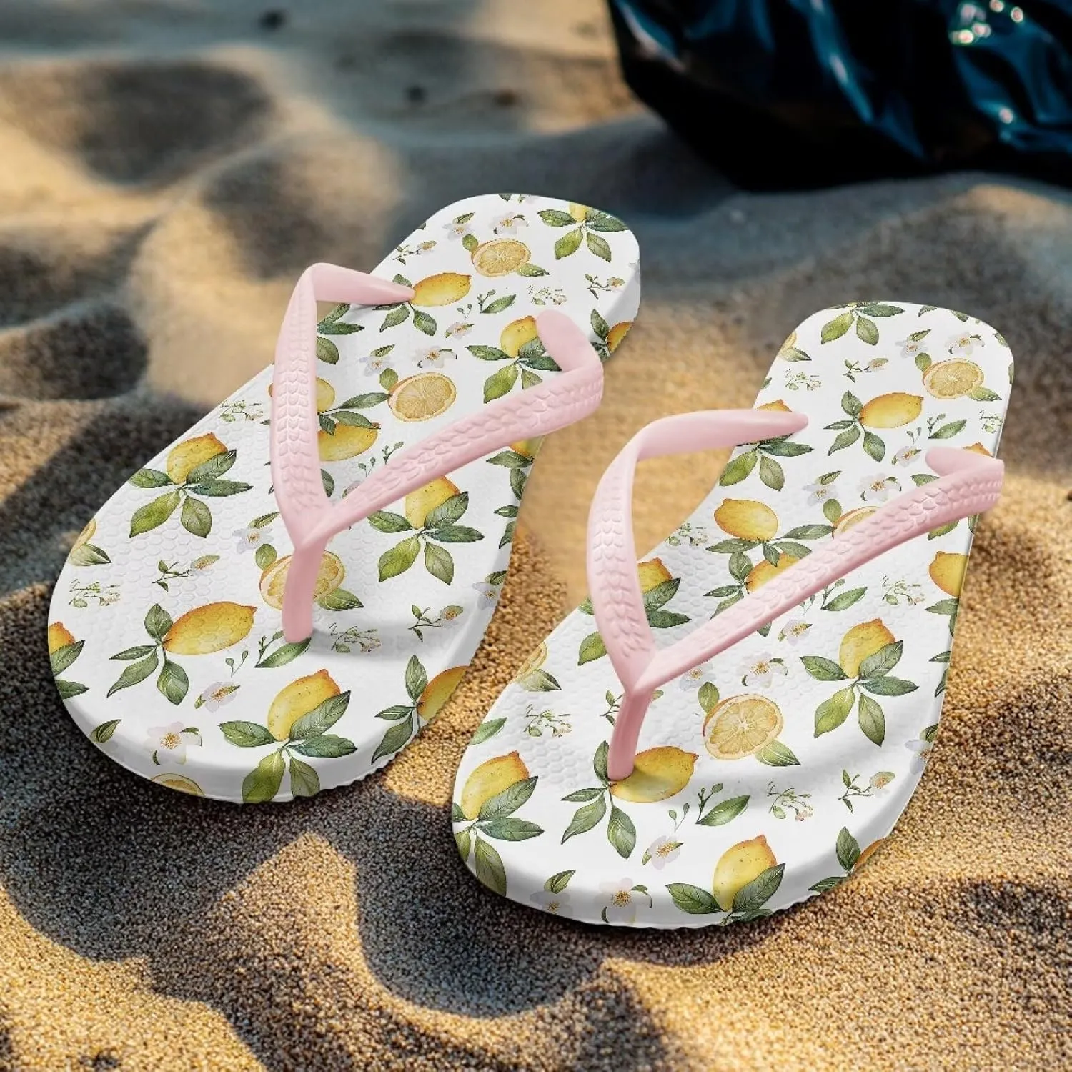 Women's Flip Flops Sandals, Soft Beach Pool Pink Thong Sandals Slide Shoes EUR Size 35 36 37 38 39 40