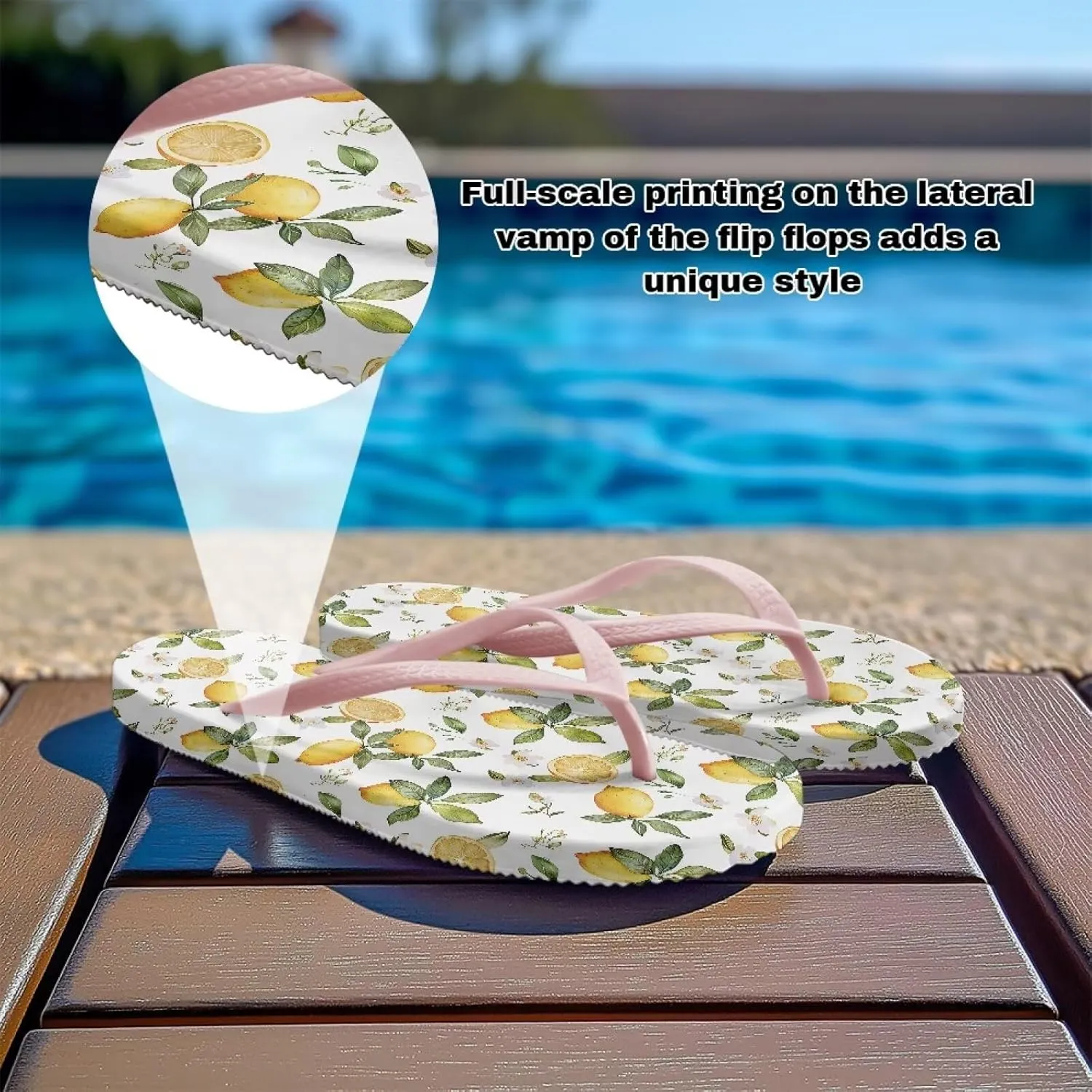 Women's Flip Flops Sandals, Soft Beach Pool Pink Thong Sandals Slide Shoes EUR Size 35 36 37 38 39 40