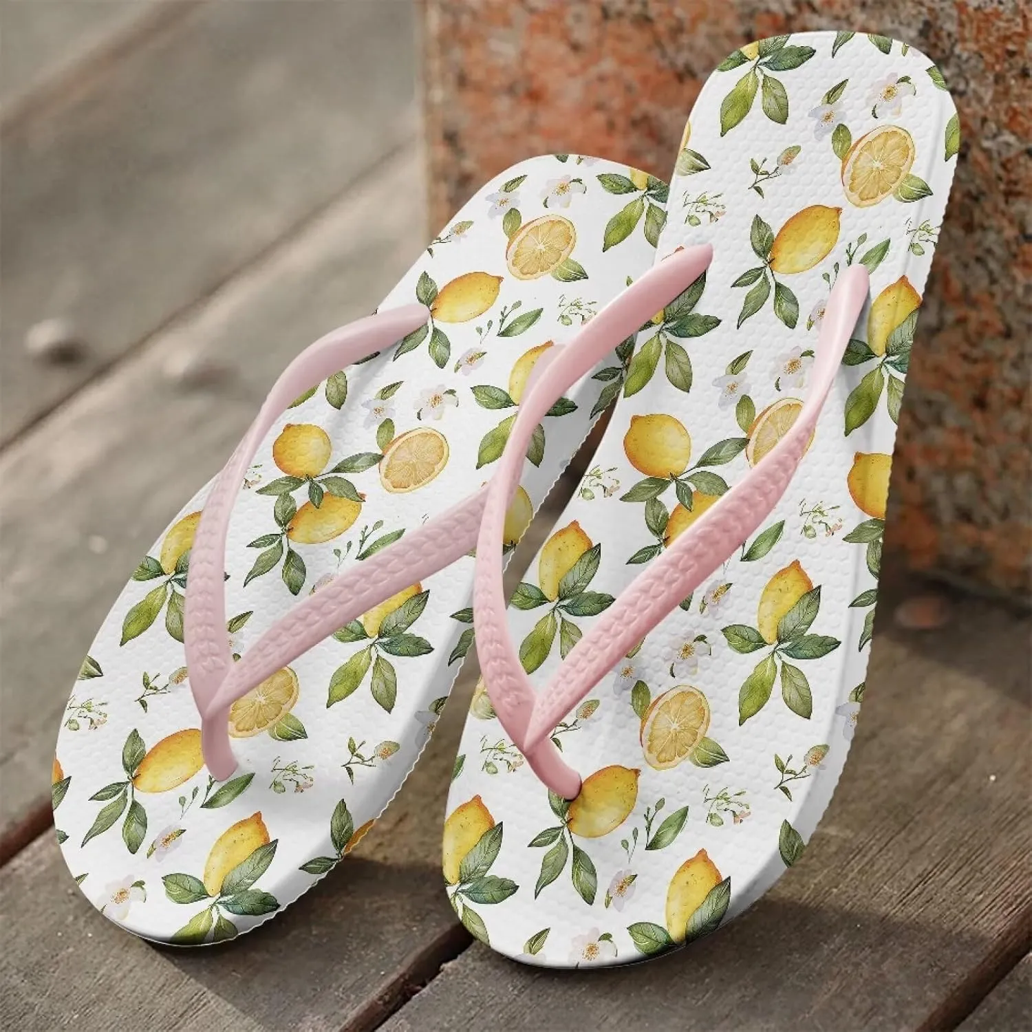Women's Flip Flops Sandals, Soft Beach Pool Pink Thong Sandals Slide Shoes EUR Size 35 36 37 38 39 40