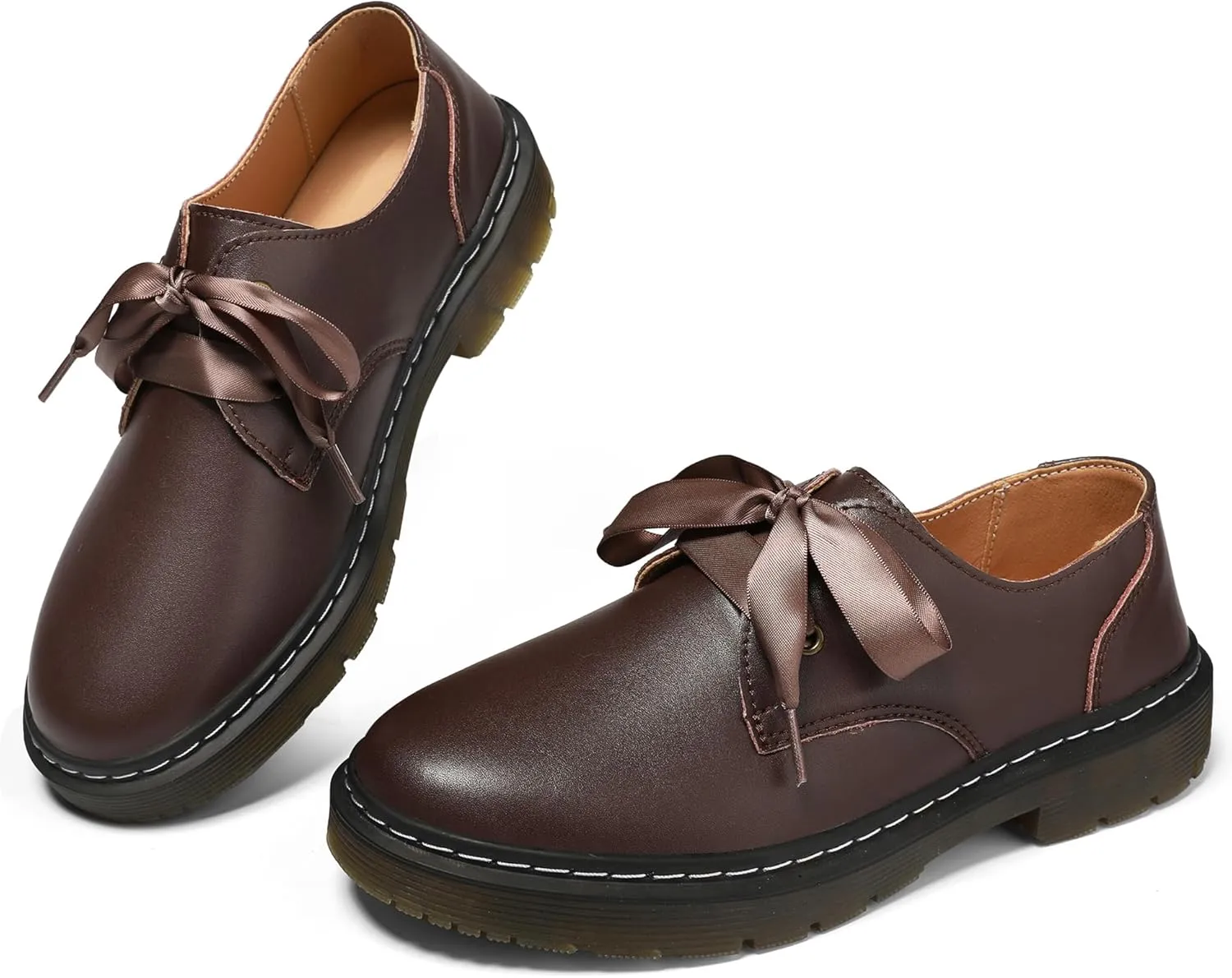 Women's Lace-up Loafers Slip-on Comfortable & Light-Weight Office Dress Shoes