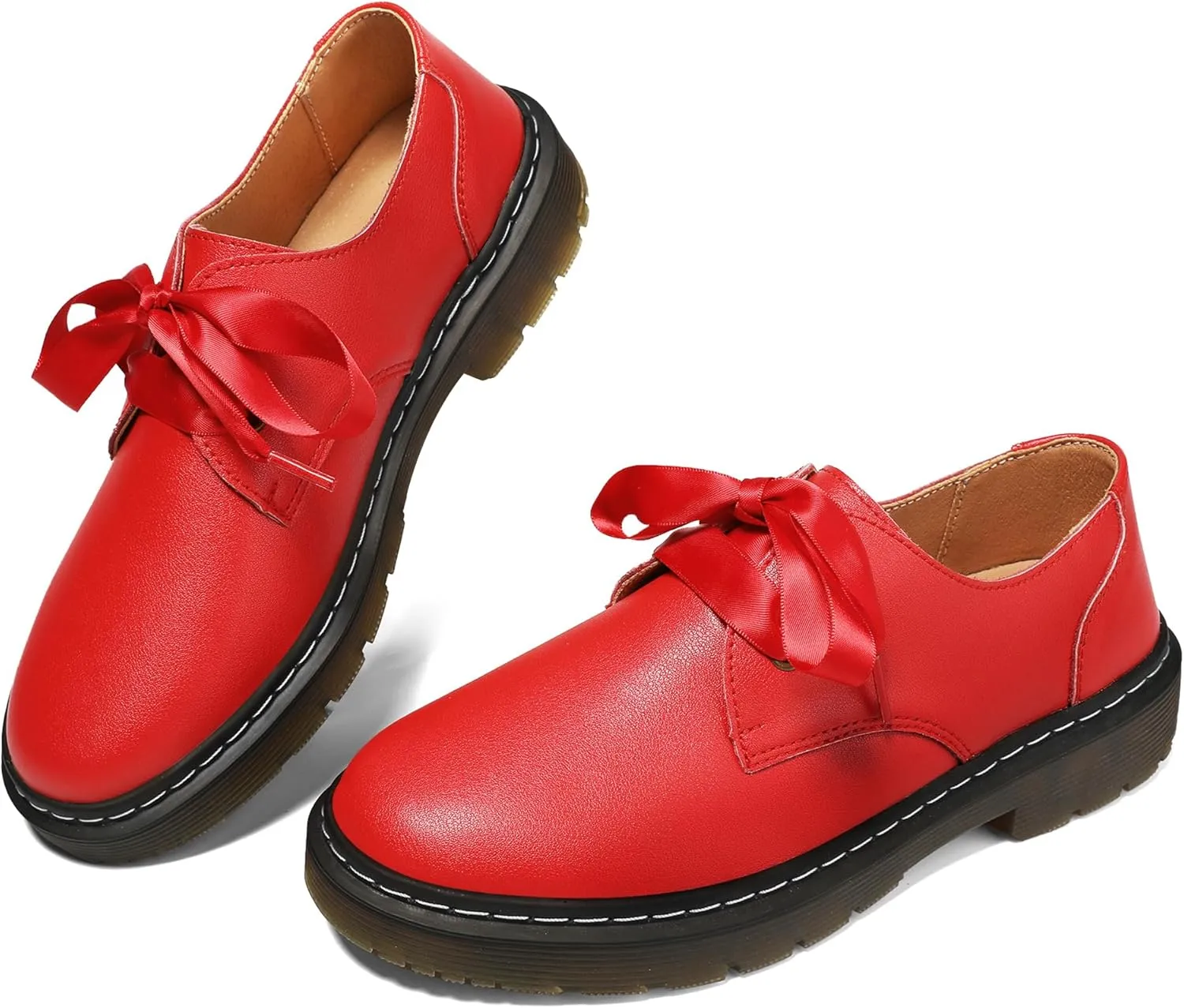 Women's Lace-up Loafers Slip-on Comfortable & Light-Weight Office Dress Shoes
