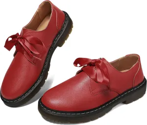 Women's Lace-up Loafers Slip-on Comfortable & Light-Weight Office Dress Shoes