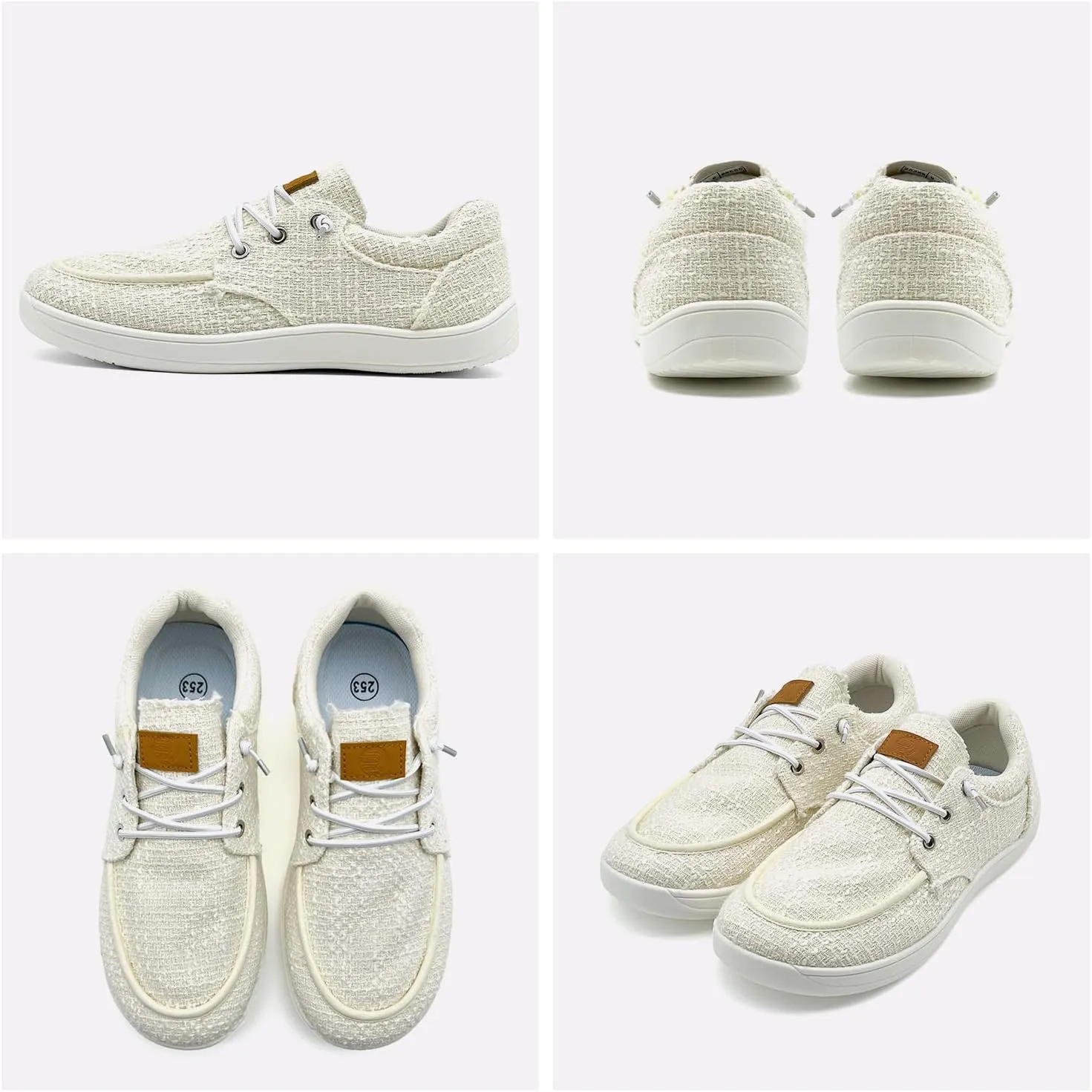 Women's Loafers Slip Ons Shoes Casual Comfortable & Lightweight Canvas Loafers Flats Walking Sneakers, Loafers Size 5.5-Size 12