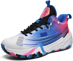 Womens Mens Basketball Shoes Fashion Neutral Sneakers Anti Slip Breathable Comfortable High Top Sports Running Walking Tennis Shoes