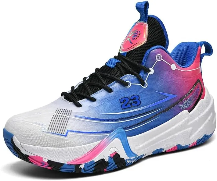 Womens Mens Basketball Shoes Fashion Neutral Sneakers Anti Slip Breathable Comfortable High Top Sports Running Walking Tennis Shoes