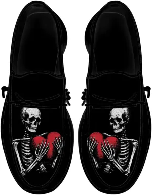 Women's Men's Skull Shoes Slip-on Loafers Causal Shoes Gifts for Men Women