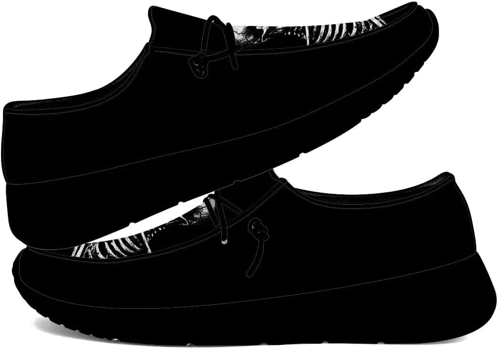 Women's Men's Skull Shoes Slip-on Loafers Causal Shoes Gifts for Men Women