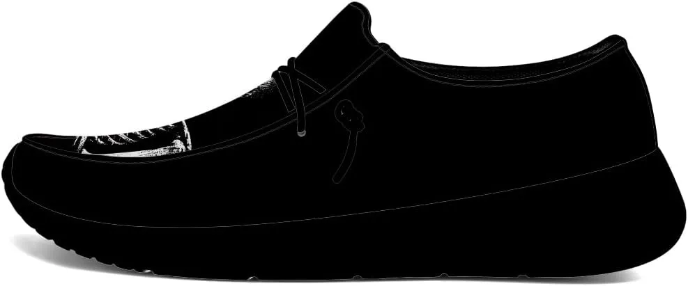 Women's Men's Skull Shoes Slip-on Loafers Causal Shoes Gifts for Men Women
