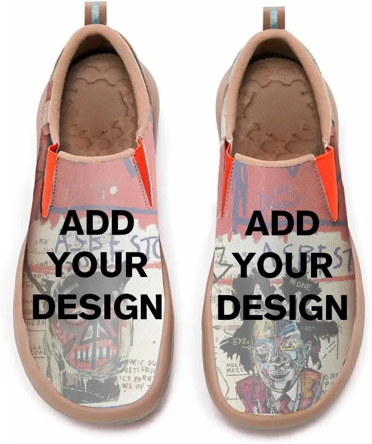 Womens Painted Travel Shoes - Loafers Abstract Art Flat Shoe Slip On Fashion Sneaker Ladies Casual Walking Shoes
