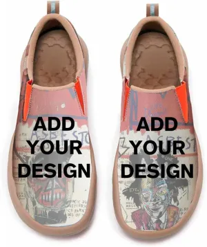 Womens Painted Travel Shoes - Loafers Abstract Art Flat Shoe Slip On Fashion Sneaker Ladies Casual Walking Shoes