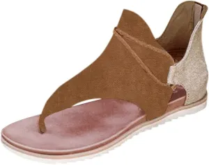Women'S Sandals Tassel Ankle Boots, Retro Bohemian Sandals Beach Travel Shoes Clip Toe Flip Flops High Top Flat Casual Dressy Sandals
