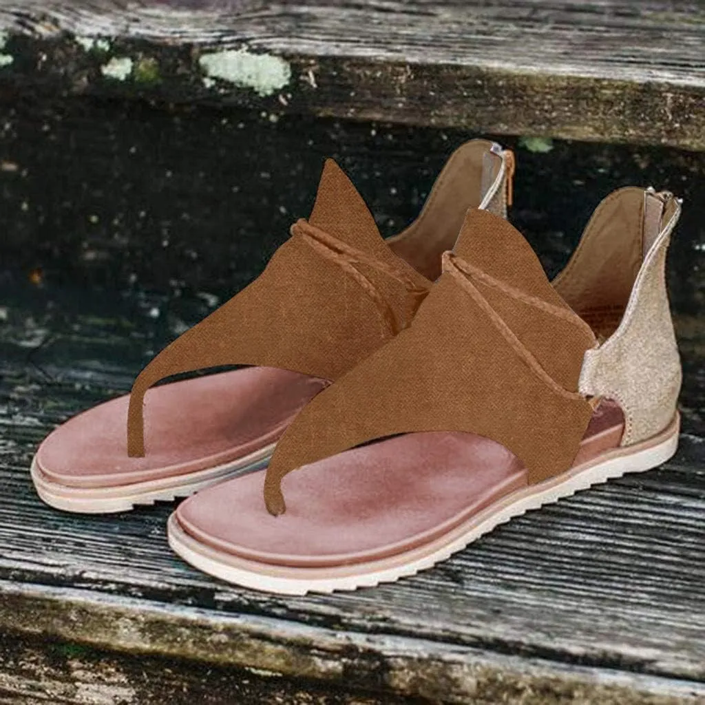 Women'S Sandals Tassel Ankle Boots, Retro Bohemian Sandals Beach Travel Shoes Clip Toe Flip Flops High Top Flat Casual Dressy Sandals