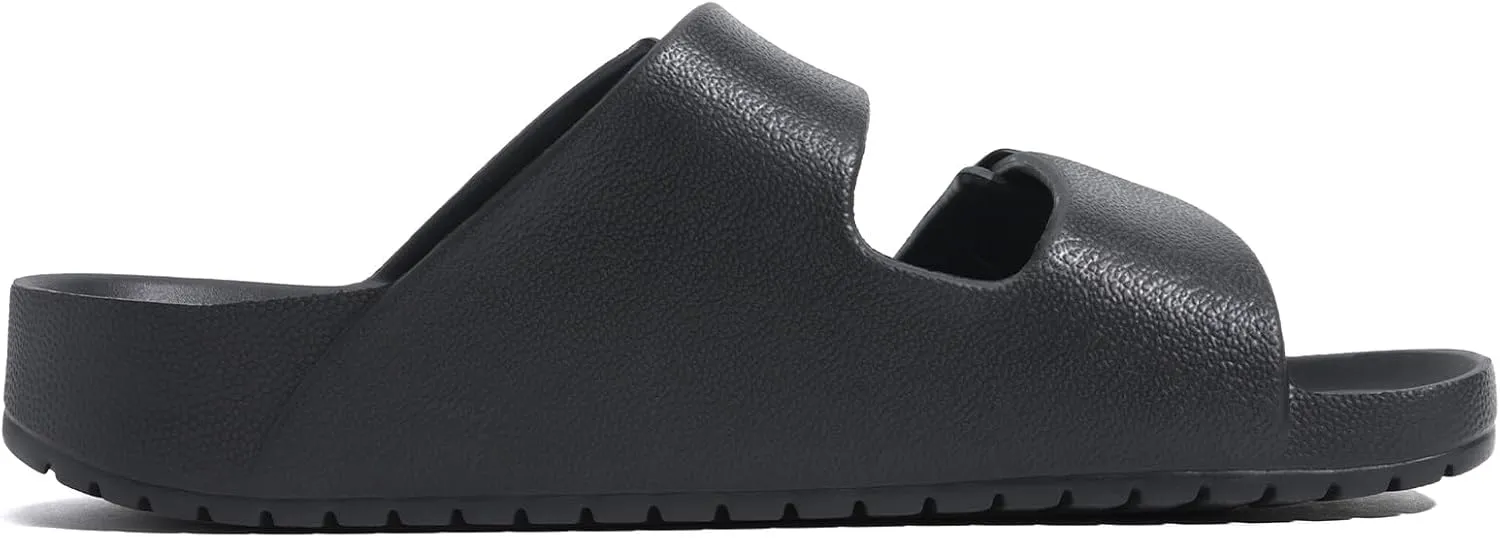Womens Slide Sandals Arch Support Sandals Adjustable Strap Soft Sole Orthopedic Footbed Slides