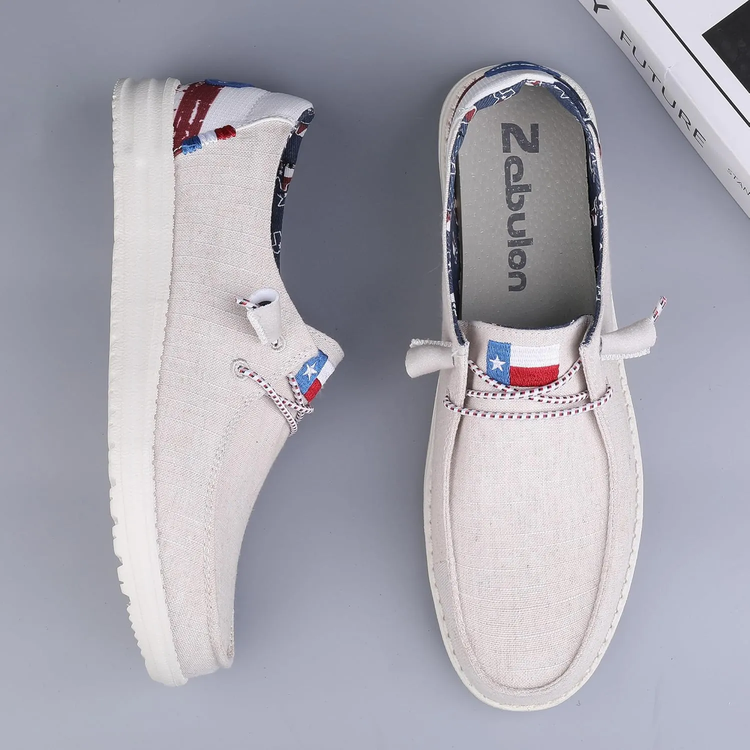 Women's Slip On Loafers Shoes Comfortable Casual Soft Sole Walking Shoes Light-Weight & Machine-Washable