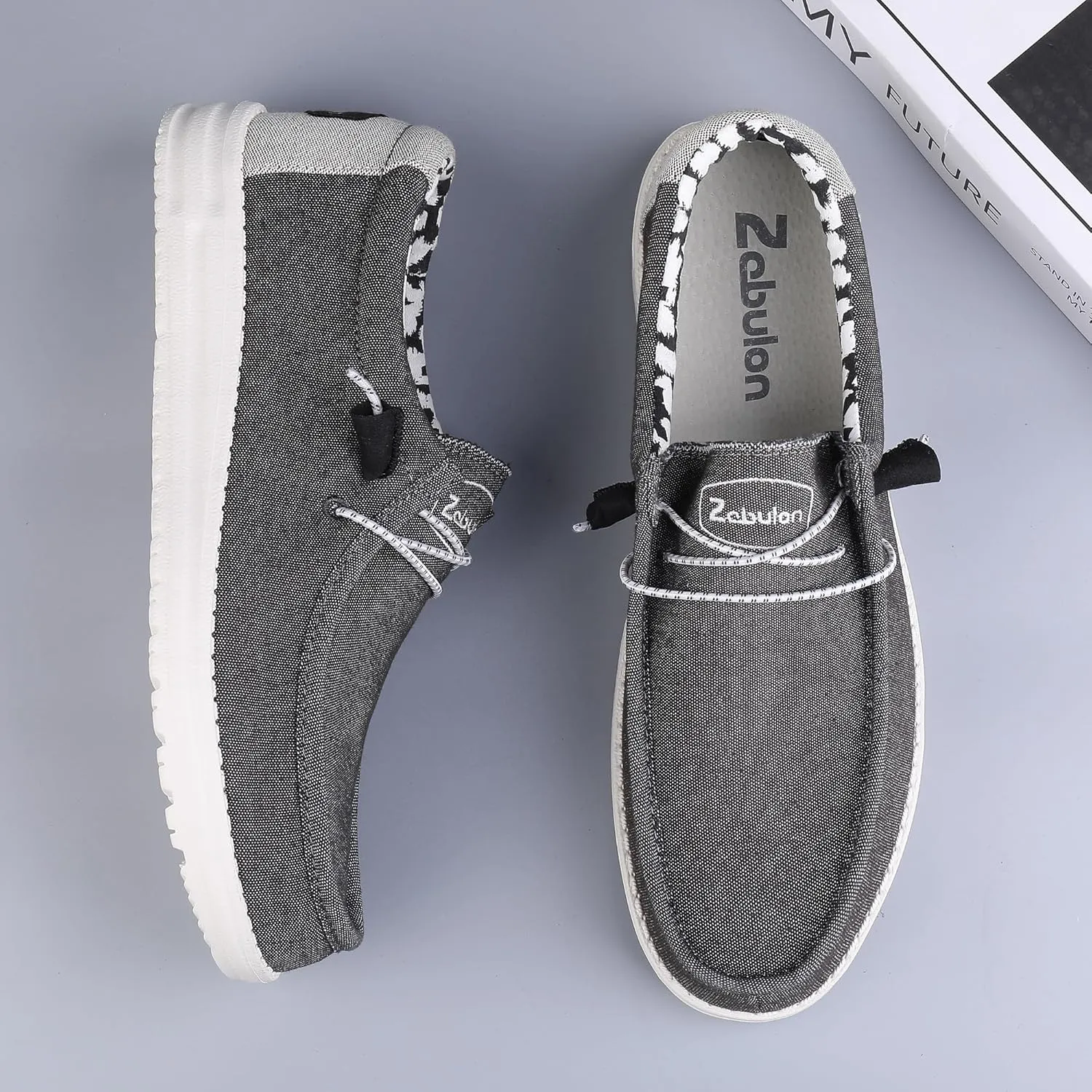 Women's Slip On Loafers Shoes Comfortable Casual Soft Sole Walking Shoes Light-Weight & Machine-Washable
