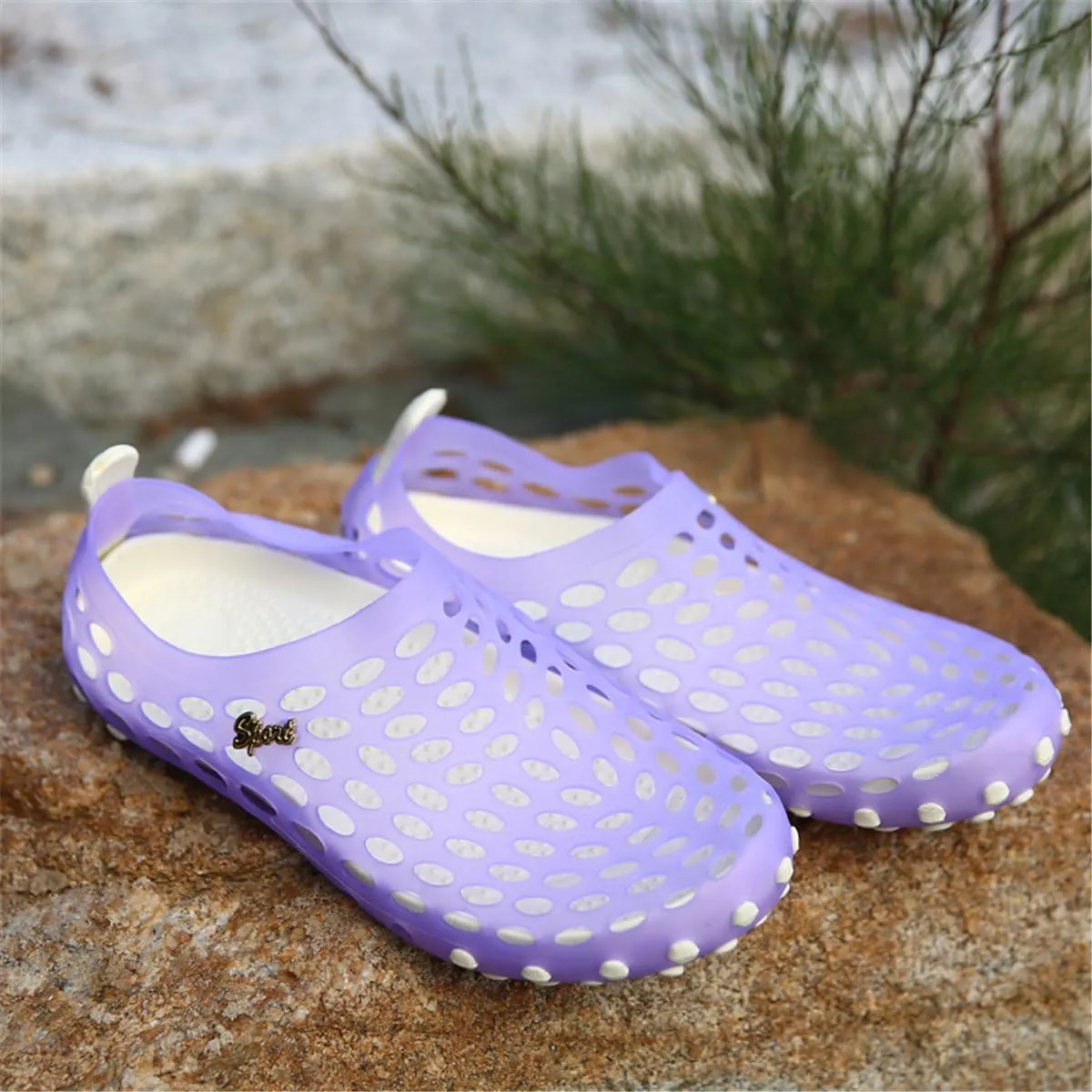 Women's Soft Beach Sandals Pull-On Aerobic Water Shoes