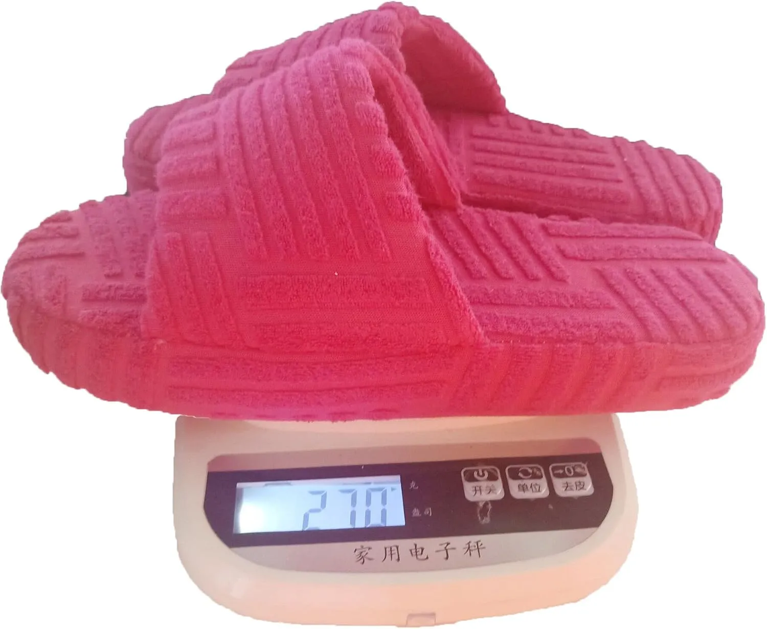 Womens Terry Cloth Open Toe Slipper Cozy and Comfortable Towelling Slippers Indoor Outdoor Flat Slide Sandals