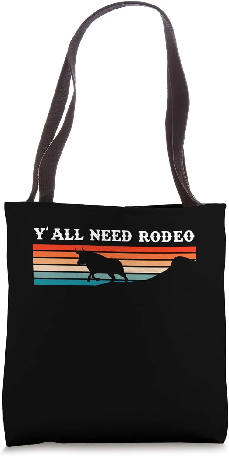 YAll Need Rodeo Western Horse Cow Riding Tote Bag