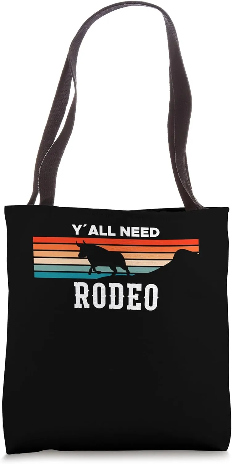 YAll Need Rodeo Western Horse Cow Riding Tote Bag