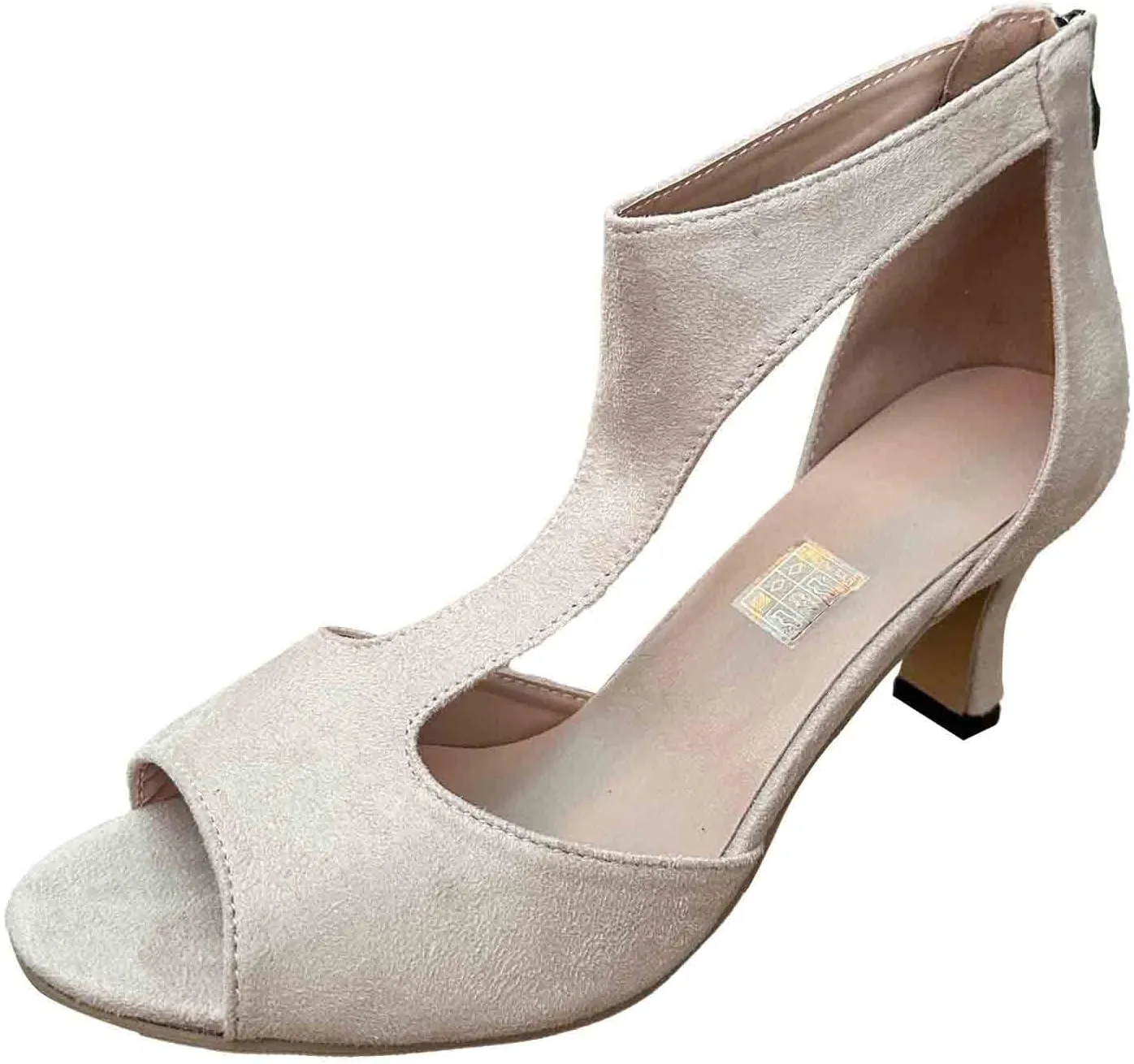 Yanzhenglip Sandals Women Fashion Heels, Women'S Sexy High Heel Sandals Open Toe Pointed Party Sandals, Summer Dressy Low Heel Sandals Hollowed Out Comfortable